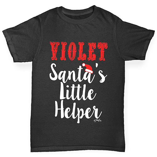 Personalised Santa's Little Helper Girl's T-Shirt 