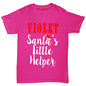 Personalised Santa's Little Helper Girl's T-Shirt 