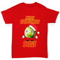Personalised Merry Sproutmas Hat Girl's T-Shirt 