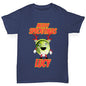Personalised Merry Sproutmas Antlers Boy's T-Shirt