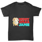 Personalised Cartoon Christmas Turkey Girl's T-Shirt 