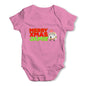 Personalised Cartoon Christmas Mince Pie Baby Grow Bodysuit