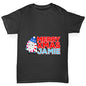 Personalised Cartoon Christmas Peppermint Candy Boy's T-Shirt