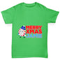 Personalised Cartoon Christmas Peppermint Candy Boy's T-Shirt