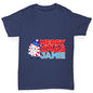 Personalised Cartoon Christmas Peppermint Candy Boy's T-Shirt