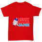 Personalised Cartoon Christmas Peppermint Candy Boy's T-Shirt
