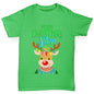 Personalised Christmas Reindeer Sweater Boy's T-Shirt