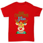 Personalised Christmas Reindeer Sweater Boy's T-Shirt