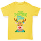 Personalised Christmas Reindeer Sweater Girl's T-Shirt 