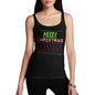 Personalised Merry Christmas Candy Stripes Women's Tank Top