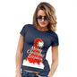 Personalised Merry Christmas Santa Hat Women's T-Shirt 