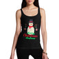 Personalised Merry Christmas Snowman Baubles Women's Tank Top