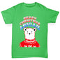 Personalised Polar Bear Christmas Jumper Boy's T-Shirt