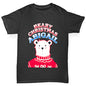 Personalised Polar Bear Christmas Jumper Girl's T-Shirt 