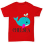 Personalised Cute Whale Girl's T-Shirt 