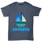 Personalised Cute Boat Boy's T-Shirt