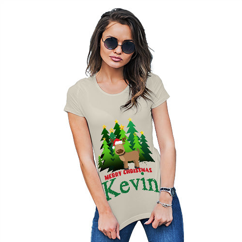 Personalised Christmas Trees Reindeer Women's T-Shirt 