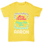 Personalised Merry Christmas Lights Boy's T-Shirt