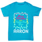 Personalised Merry Christmas Lights Girl's T-Shirt 