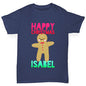 Personalised Happy Christmas Gingerbread Man Boy's T-Shirt