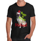Personalised Christmas Pugs And Kisses Men's T-Shirt