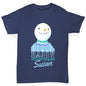 Personalised Christmas Snowman Jumper Boy's T-Shirt
