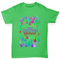 Personalised Christmas Trees Pattern Girl's T-Shirt 