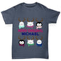 Personalised Cute Christmas Animals Boy's T-Shirt