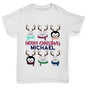 Personalised Cute Christmas Animals Girl's T-Shirt 