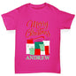 Personalised Christmas Presents Pile Girl's T-Shirt 