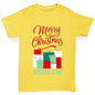 Personalised Christmas Presents Pile Girl's T-Shirt 