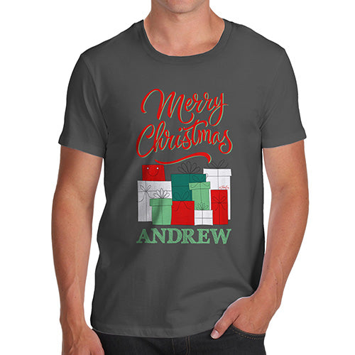 Personalised Christmas Presents Pile Men's T-Shirt