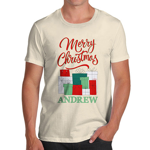 Personalised Christmas Presents Pile Men's T-Shirt