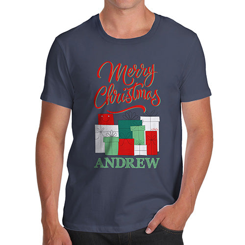 Personalised Christmas Presents Pile Men's T-Shirt
