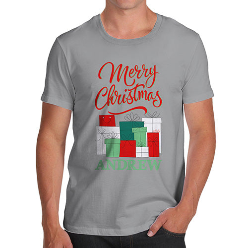 Personalised Christmas Presents Pile Men's T-Shirt