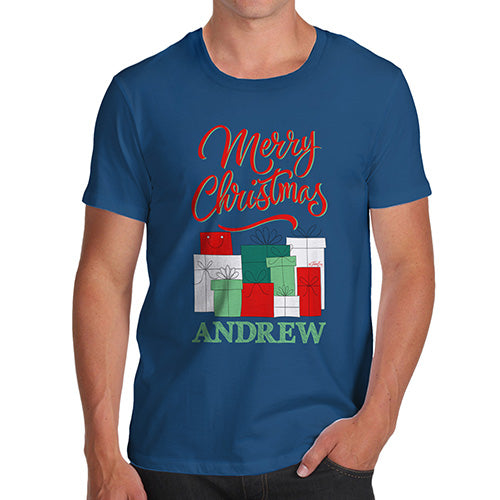 Personalised Christmas Presents Pile Men's T-Shirt