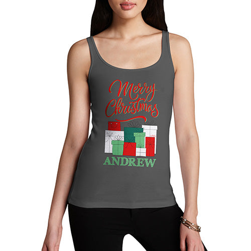 Personalised Christmas Presents Pile Women's Tank Top
