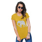 Elephant Word in Elephant Shape Women's T-Shirt 