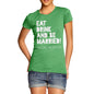 Personalised Eat Drink And Be Married Women's T-Shirt 