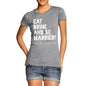 Personalised Eat Drink And Be Married Women's T-Shirt 