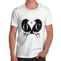 Personalised Love Birds Silhouettes Men's T-Shirt