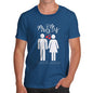 Personalised Mr & Mrs Symbols Men's T-Shirt