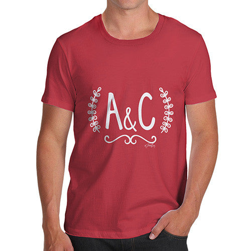 Personalised Wedding Initials Men's T-Shirt