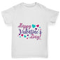 Happy Valentine's Day Pink Hearts Girl's T-Shirt 