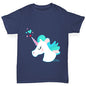 Unicorn Horn Hearts Boy's T-Shirt