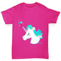 Unicorn Horn Hearts Girl's T-Shirt 