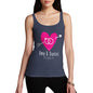 Personalised Couples Name Cupid's Heart Women's Tank Top