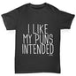 I Like My Puns Intended Boy's T-Shirt