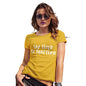 Funny Gifts For Women Too Tired To Function Women's T-Shirt Medium Yellow
