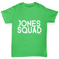Personalised Surname Squad Boy's T-Shirt